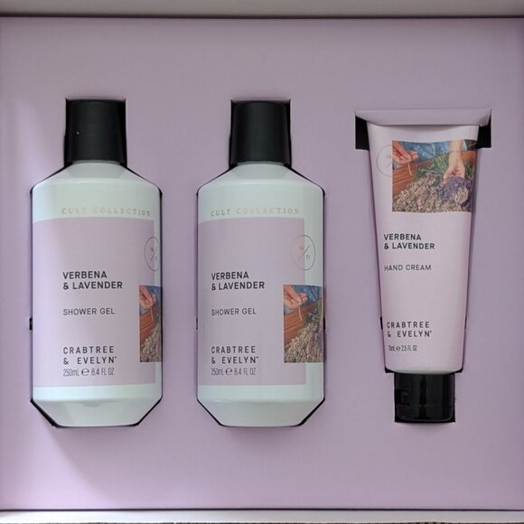 Crabtree & Evelyn Cult Collection Verbena & Lavender Set - Picture 2 of 3